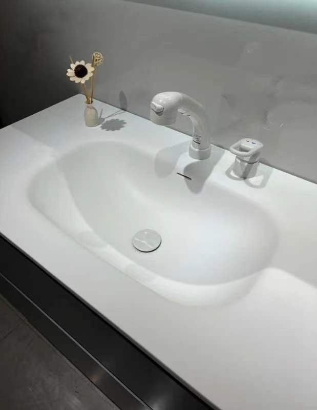 đá cuội tích hợp Quartz Vanity Top cho tủ phòng tắm