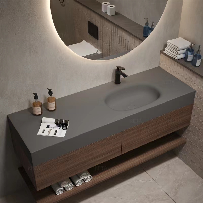 đá cuội tích hợp Quartz Vanity Top cho trang trại