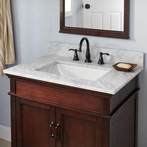 gỗ rắn chắc chắn đá Granite Vanity Top cho nhà bếp