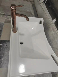 Hiện đại Acrylic Pebble Quartz Vanity Top cho phòng tắm