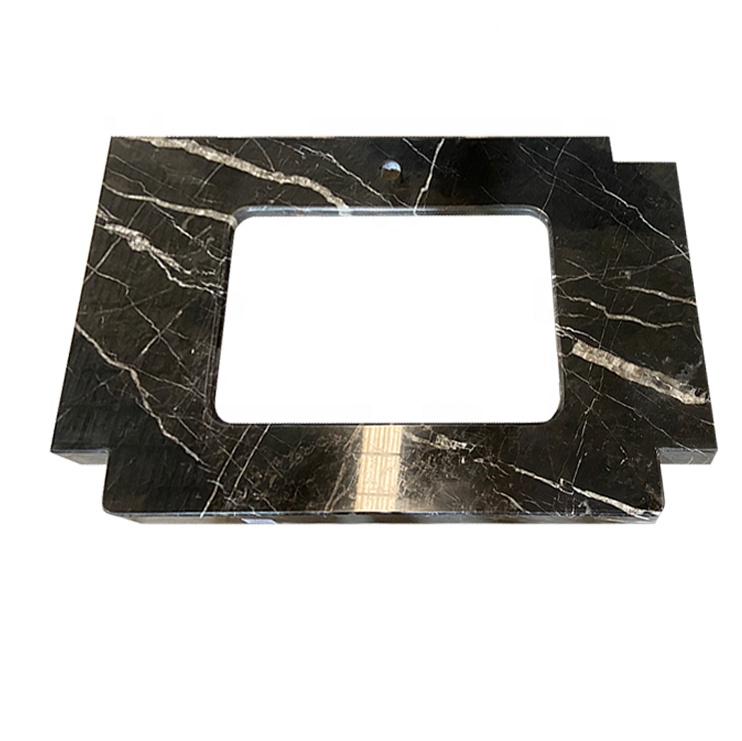 Đá Granite Vanity màu đen được thiết kế hàng đầu cho bàn trang điểm trong phòng tắm