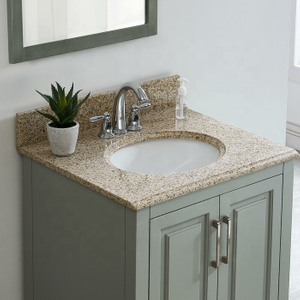 Chậu rửa đôi bằng gỗ rắn Granite Vanity Top cho nhà bếp