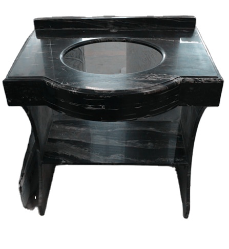 màu đen undermount Granite Vanity Top cho trang điểm phòng tắm